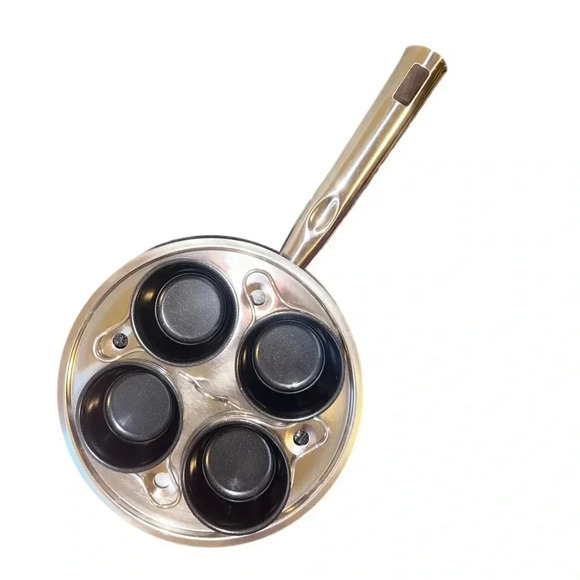 ENDURANCE 18/8 Stainless Steel 4-Egg Poaching Complete Set Pan Cups Rack Lid - Picture 5 of 7